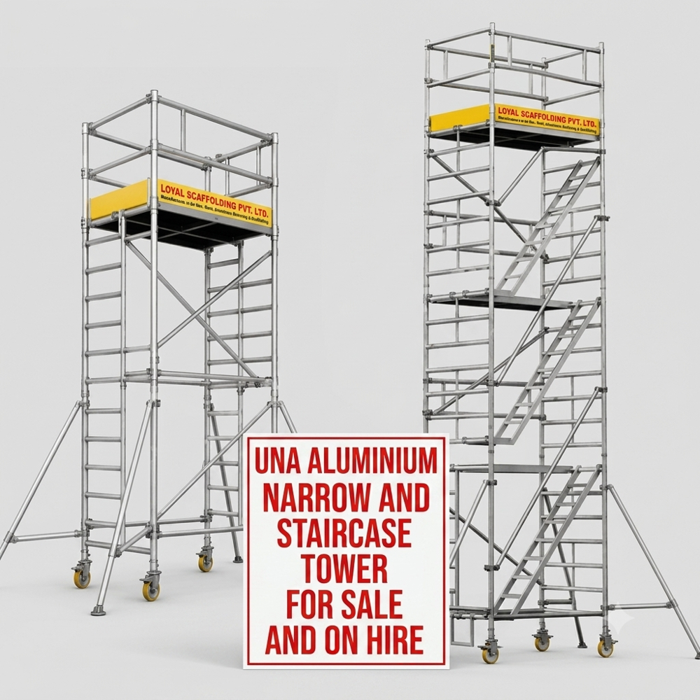 Narrow Aluminum Scaffold Tower - Features: Stabilizers