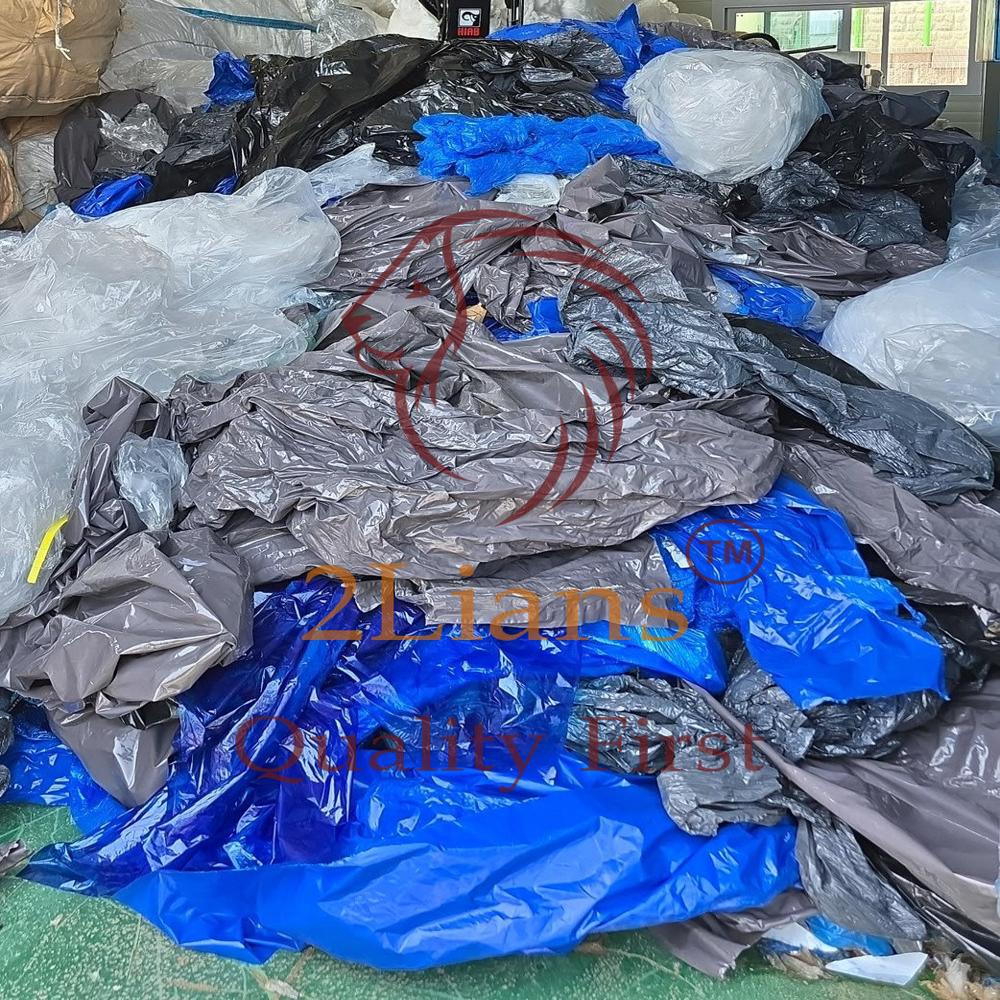 LDPE film on bales grade A / mixed colors