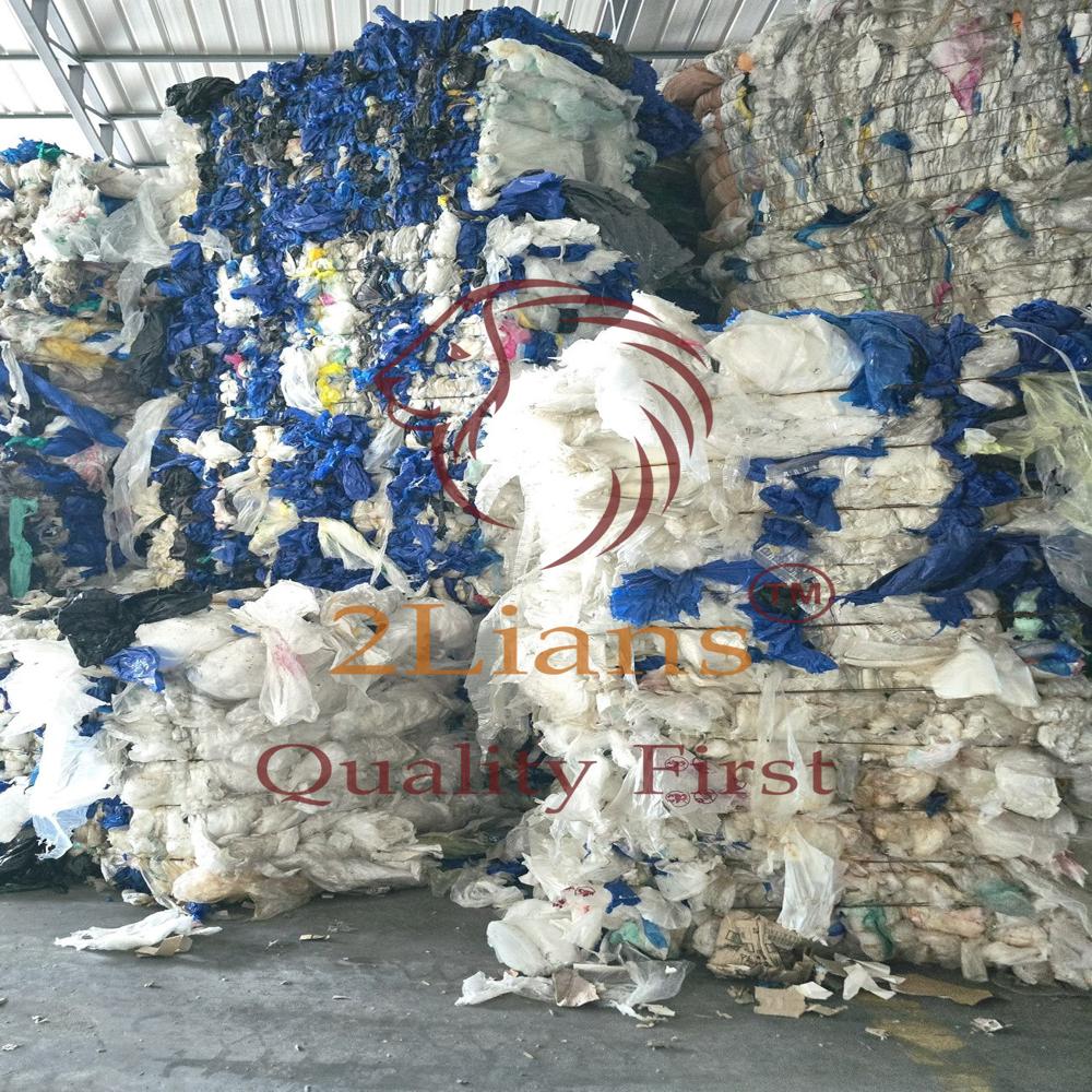 LDPE film on bales grade A / mixed colors