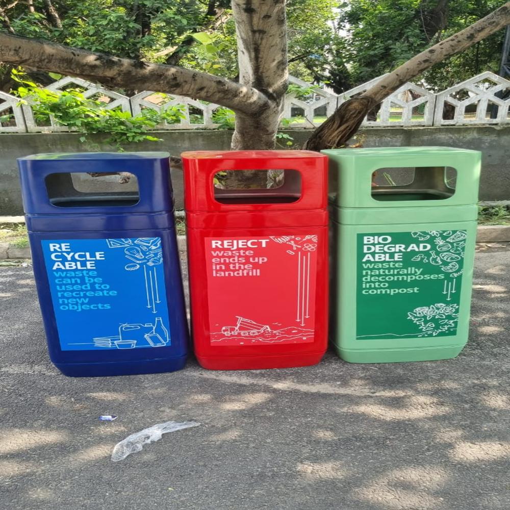 Color Coded FRP Dustbin