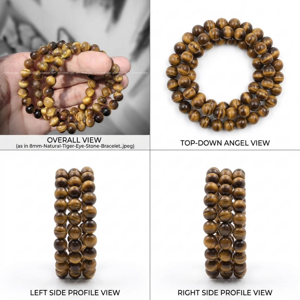 Natural Tiger Eye Stone Bracelet
