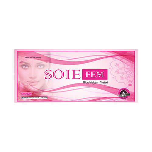 Soie Fem Microbiologist Tested Wipe