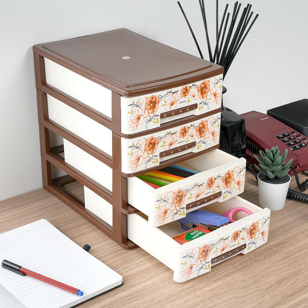 Nayasa Tuckins Deluxe No. 14 | Multi-Compartment Plastic Drawers | Storage Organizer | Multipurpose Plastic Modular Storage Organizer Box