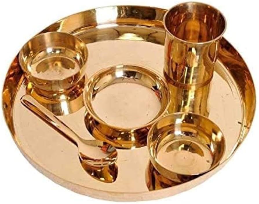 Kansa Thali Set - Color: Copper