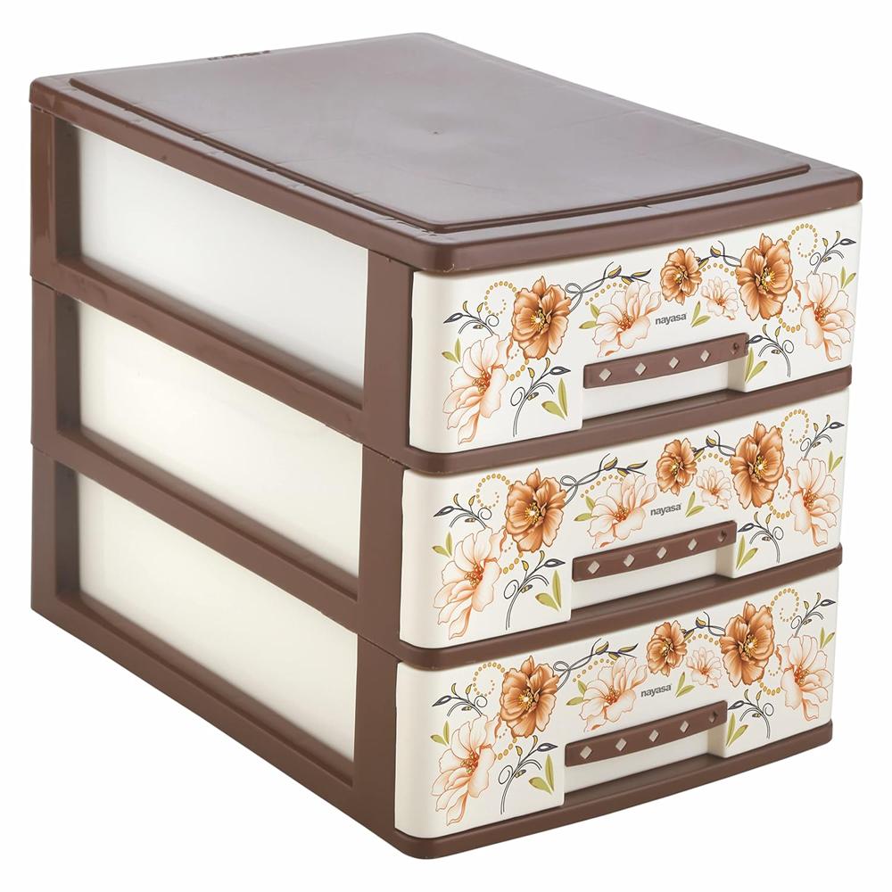 Nayasa Deluxe Tuckins |Storage Drawers | 13 Drawers | Storage and Organisers | Strong and Sturdy | Light Weighted - Easy to Move | Ideal for Home, Office, Kitchen etc| Brown