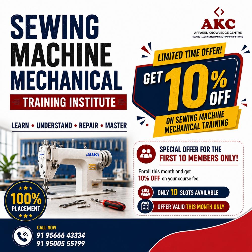 SEWING MACHINE MECHANICAL TRAINING INSTITUTE ( LIMITED TIME OFFER )