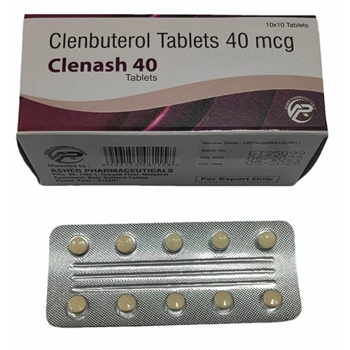 40mcg Clenash Clenbuterol Tablets