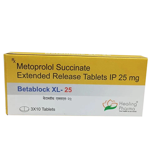25mg Betablock Xl Metoprolol Succinate Tablets