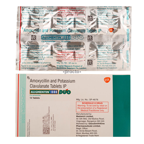 Augmentin Duo 1gm Tablets