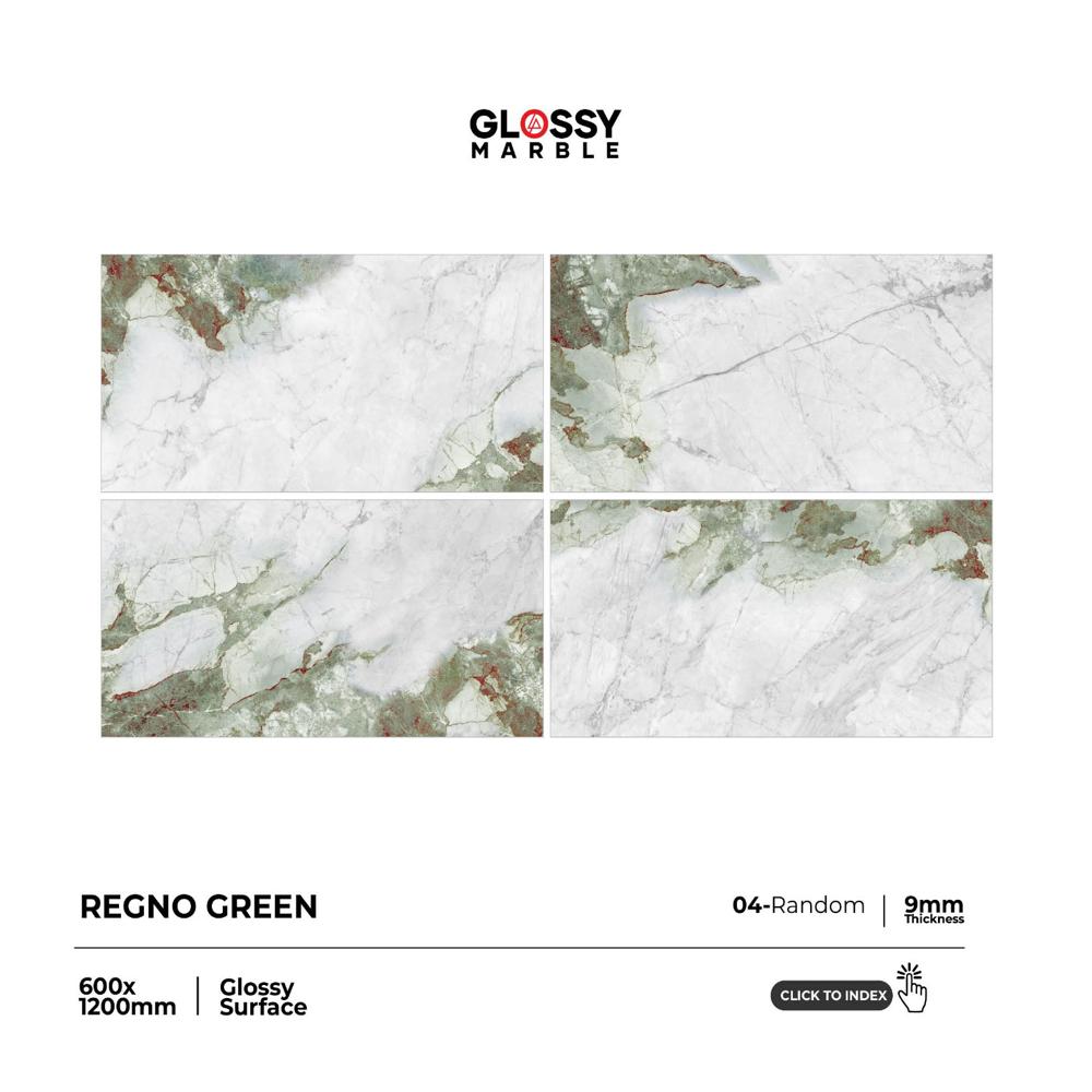 ragno green Glossy Vitrified Tile