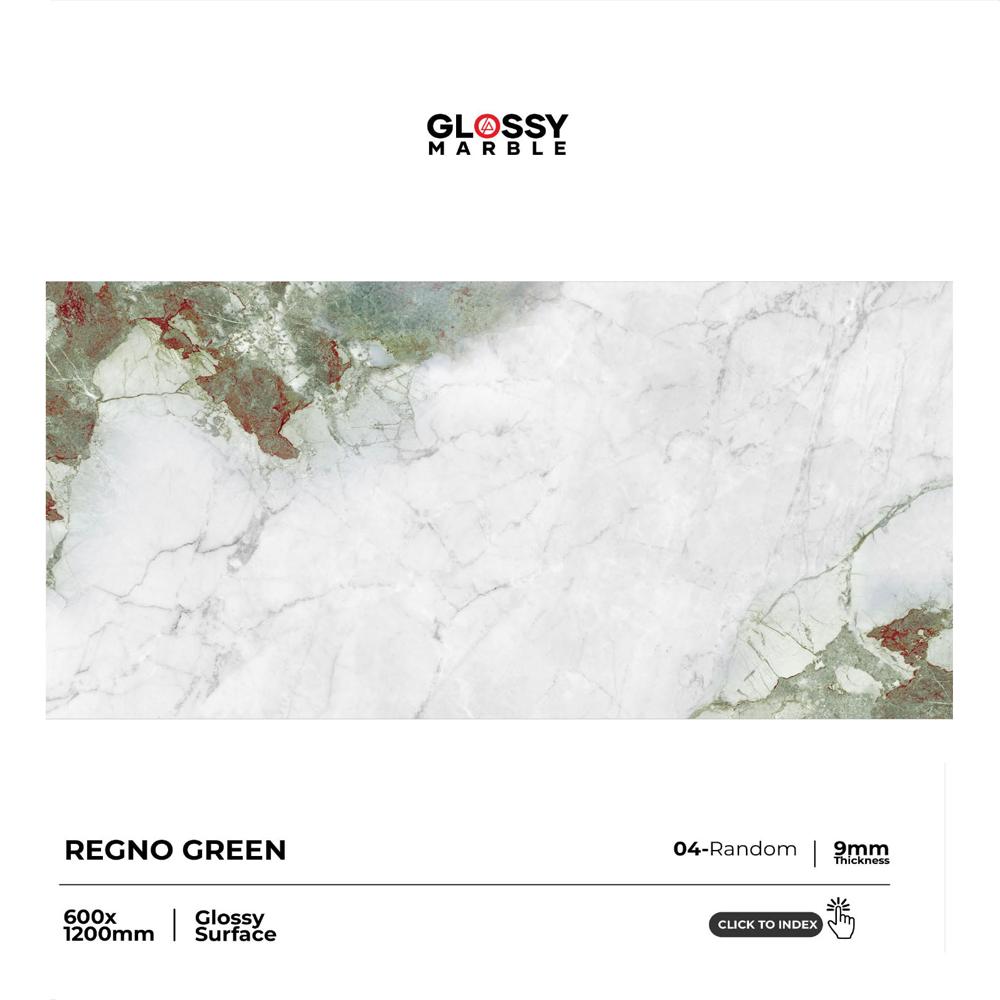 ragno green Glossy Vitrified Tile