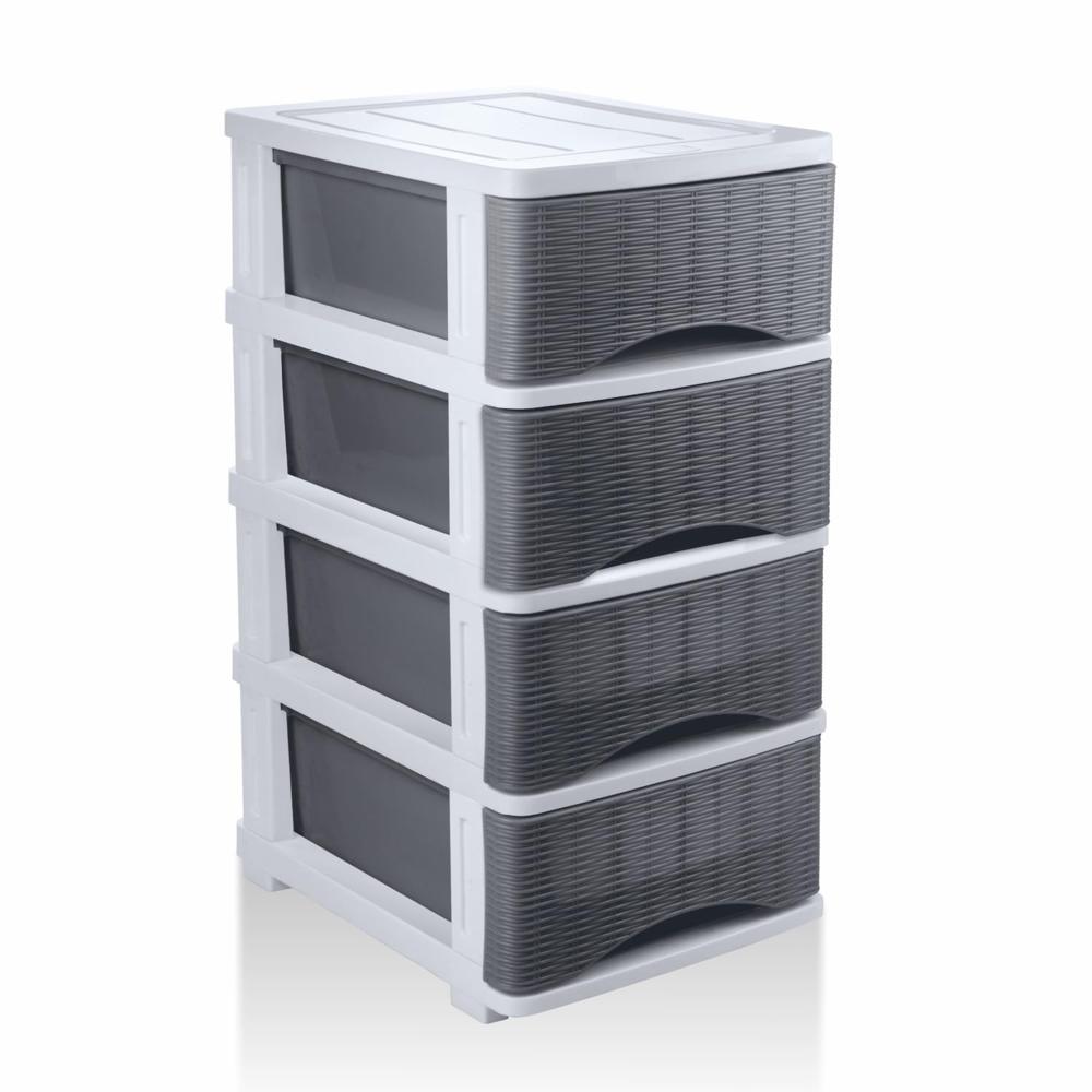 Nayasa Cane Tuckins No. 23 | Multi-Compartment Plastic Drawers | Storage Organizer | Multipurpose Plastic Modular Storage Organizer Box With Wheels - Color: Multicolor