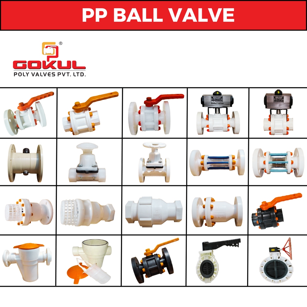 PP Flanged ball valve