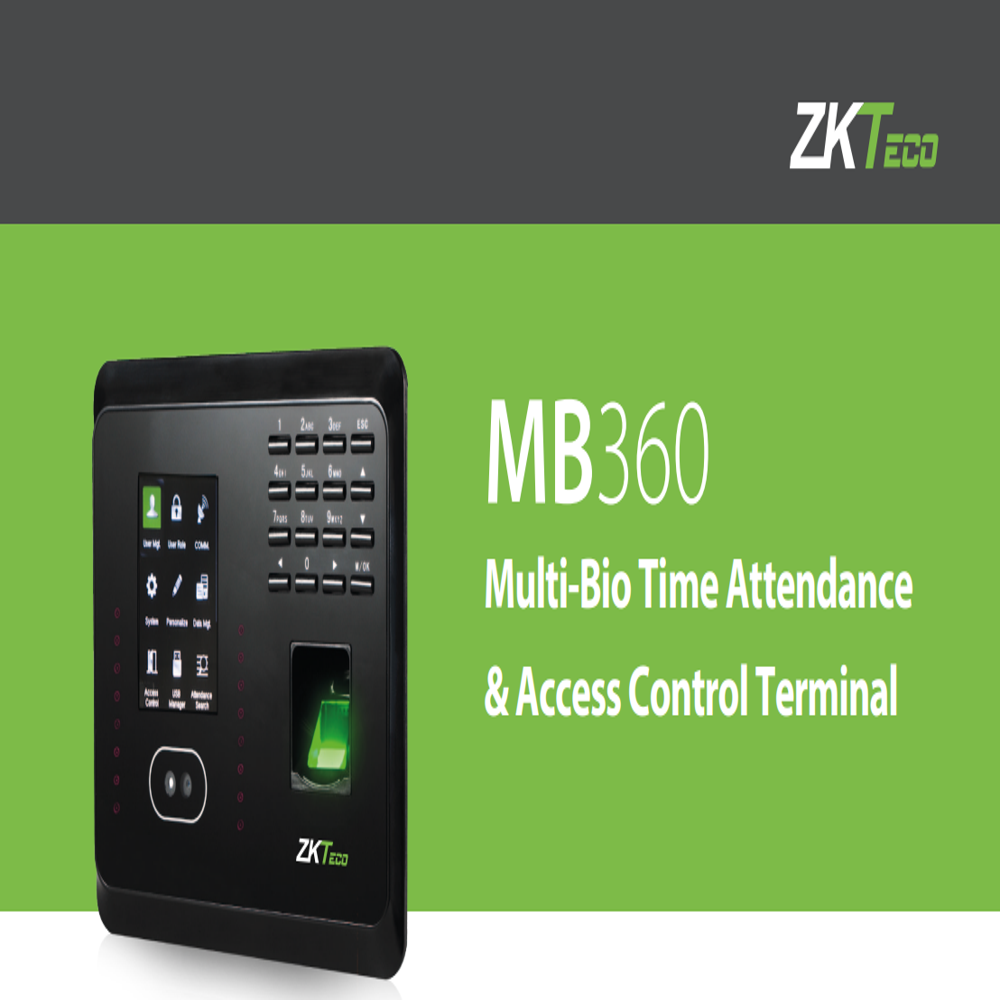 Zkteco Mb360 - Data Capacity: 1