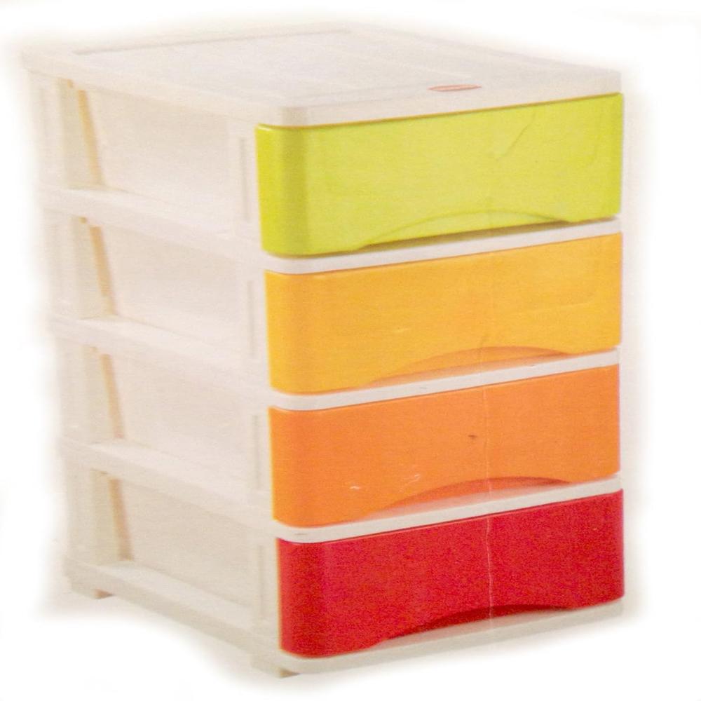 Nayasa Rainbow Tuckins No. 24| Multi-Compartment Plastic Drawers | Storage Organizer | Multipurpose Plastic Modular Storage Organizer Box - Capacity: 3 Ltr