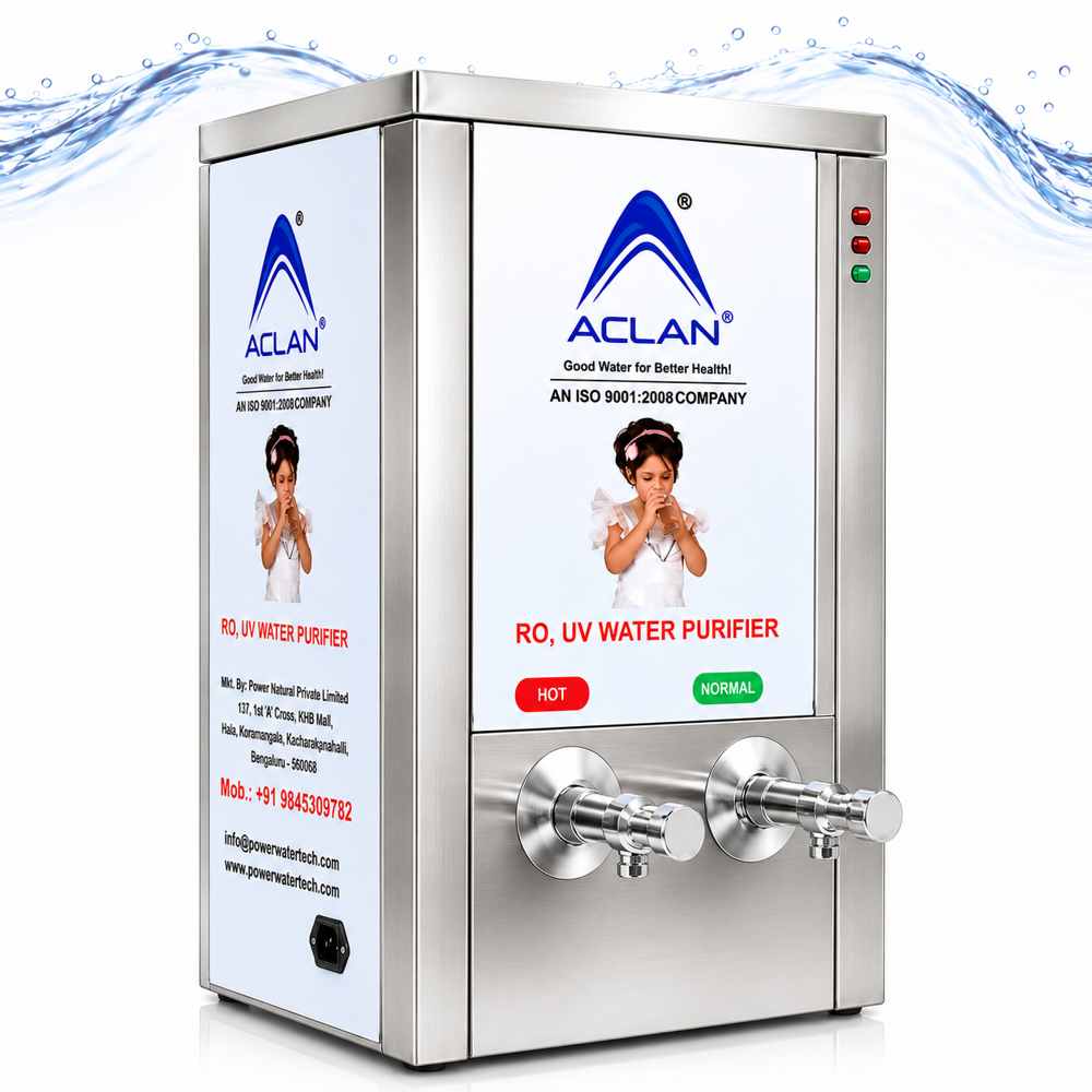 Aclan SSNH RO + UV Hot & Normal Water Purifier | Stainless Steel | 15 LPH