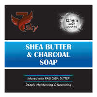 125 Gm Shea Butter And Charcoal Soap - Color: Black