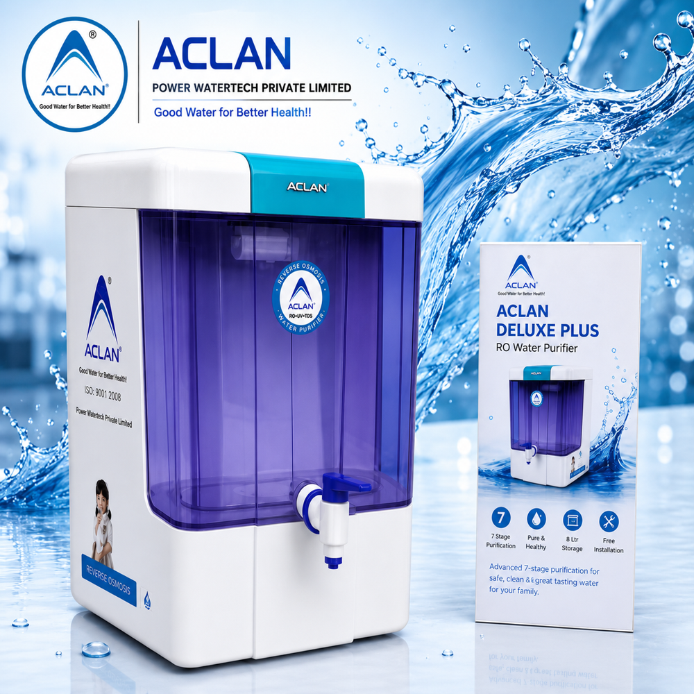 Aclan Deluxe Plus RO Water Purifier | 12 LPH | 8 Litres Storage | 7 Stage Purification