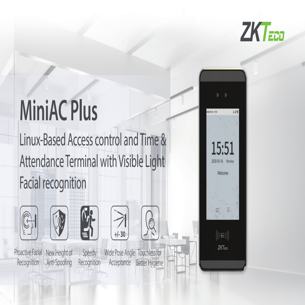 Zkteco Miniac Plus - Data Capacity: 3