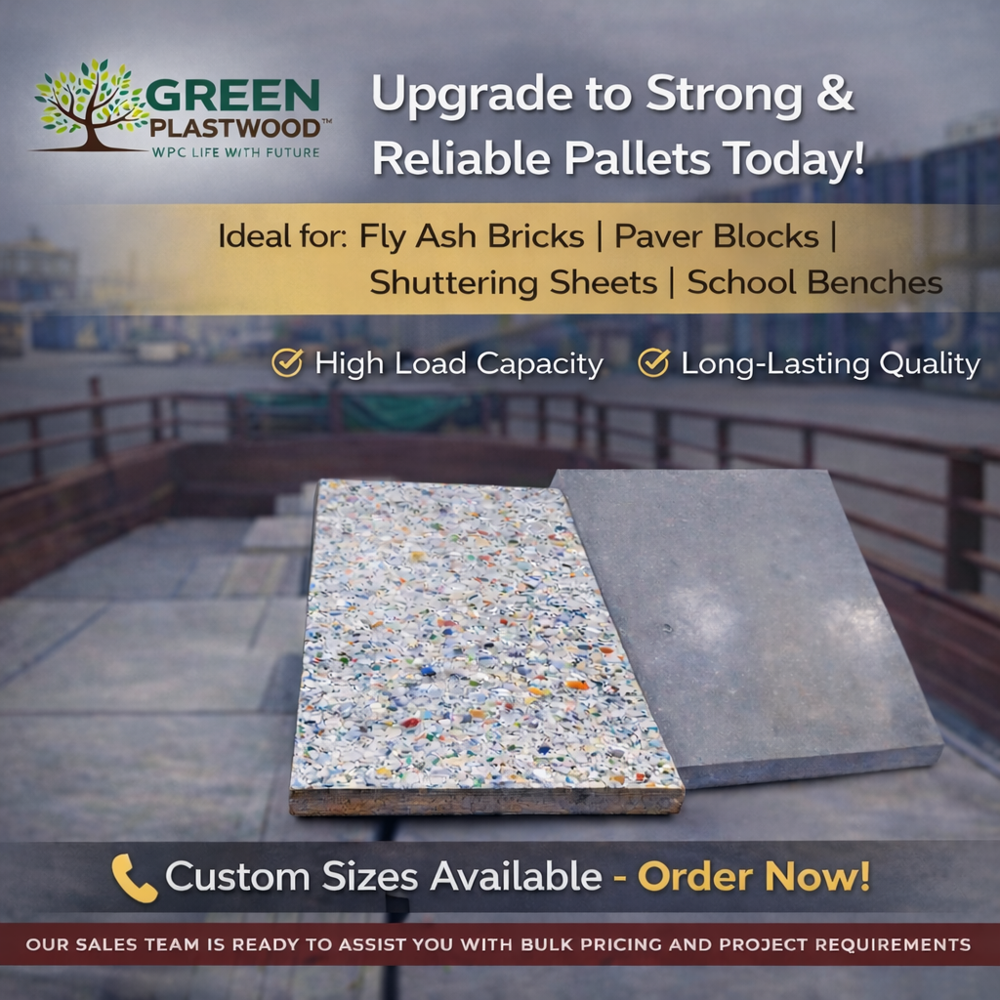 Recycled Plastic Fly Ash Brick Pallet