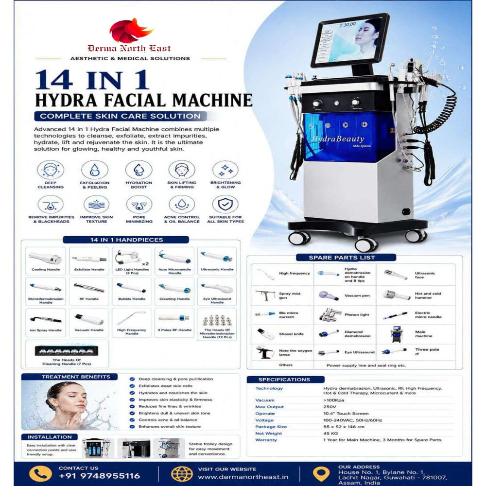 14 IN 1 Hydra Facial Machine