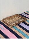 Handmade Bone Inlay Tray - Assembly: No Assembly Required