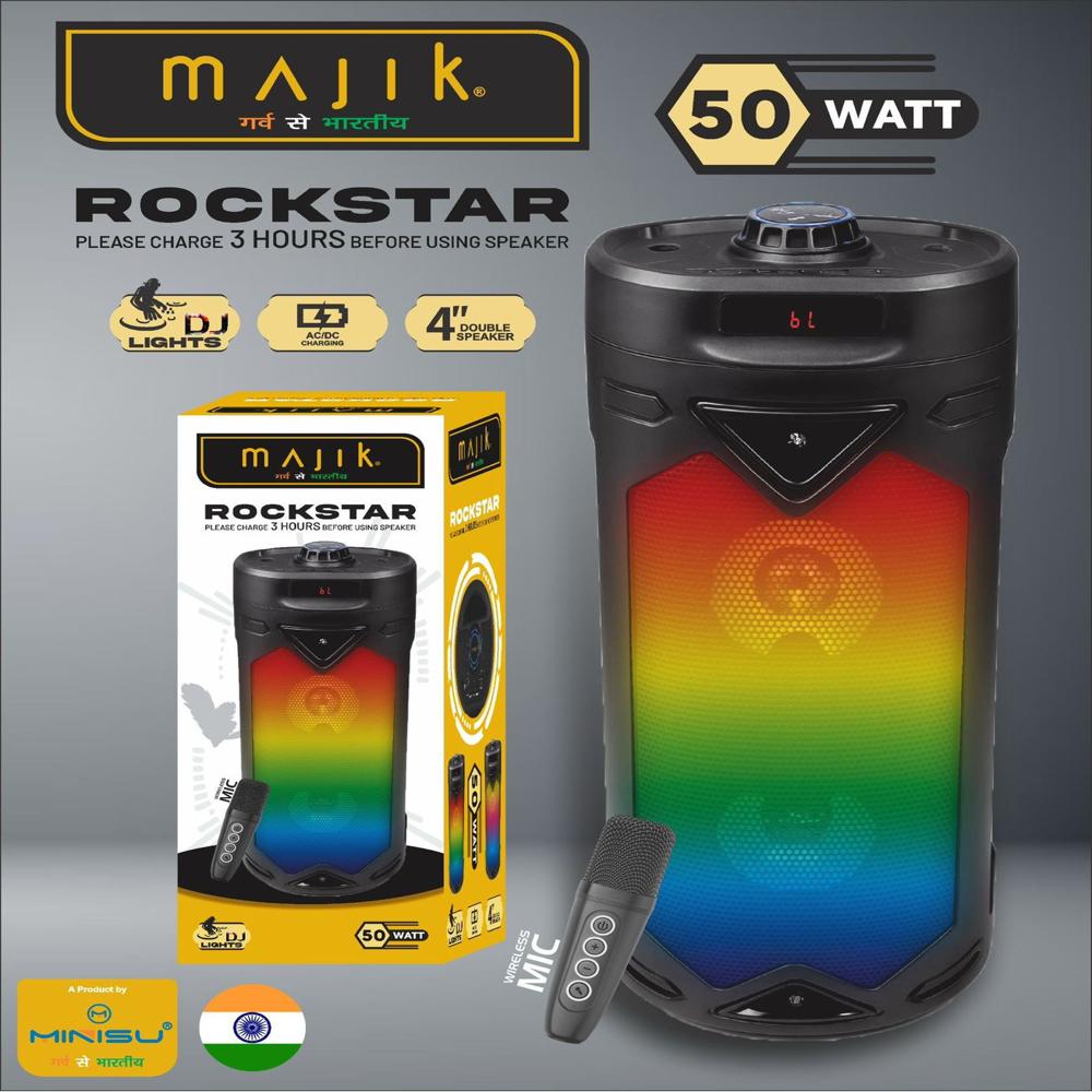 MAJIK ROCKSTAR PORTABLE BLUETOOTH SPEAKER