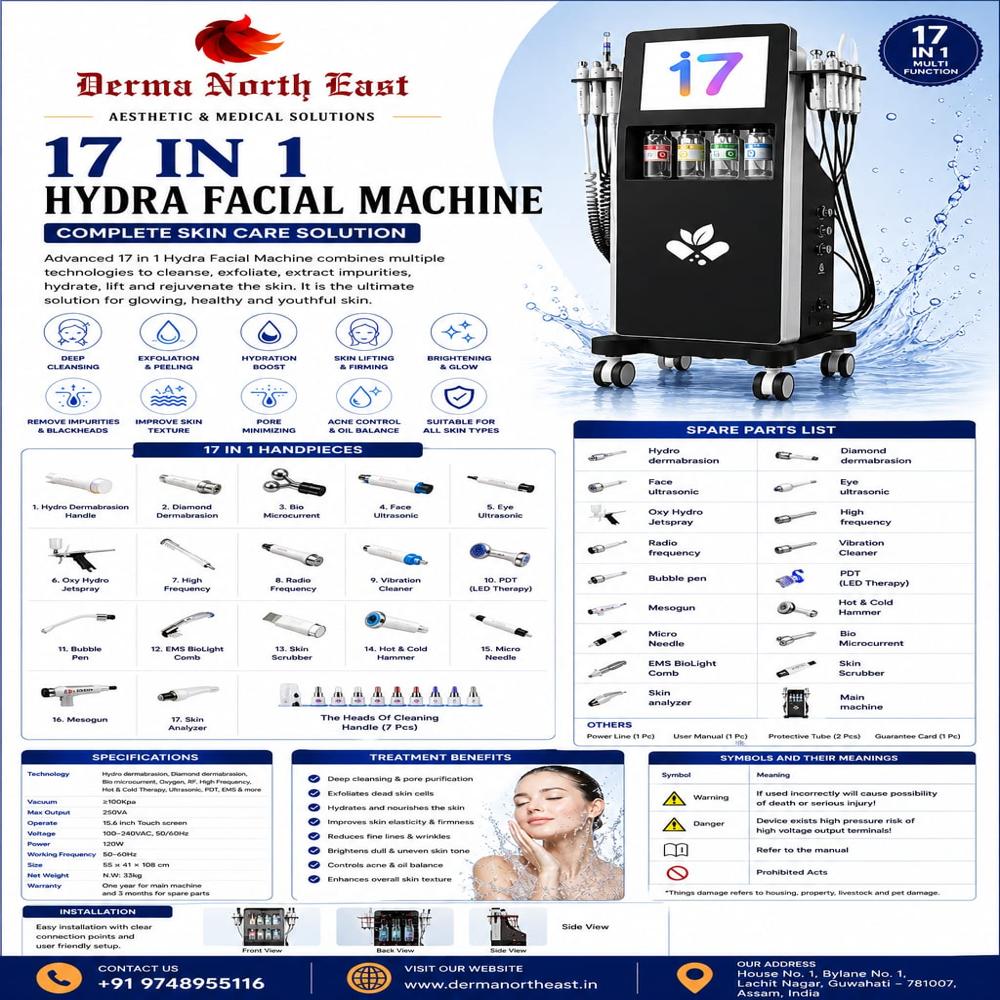 17 in 1 Hydra Facial Machine
