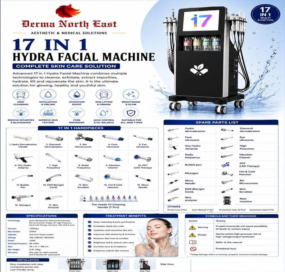 17 in 1 Hydra Facial Machine