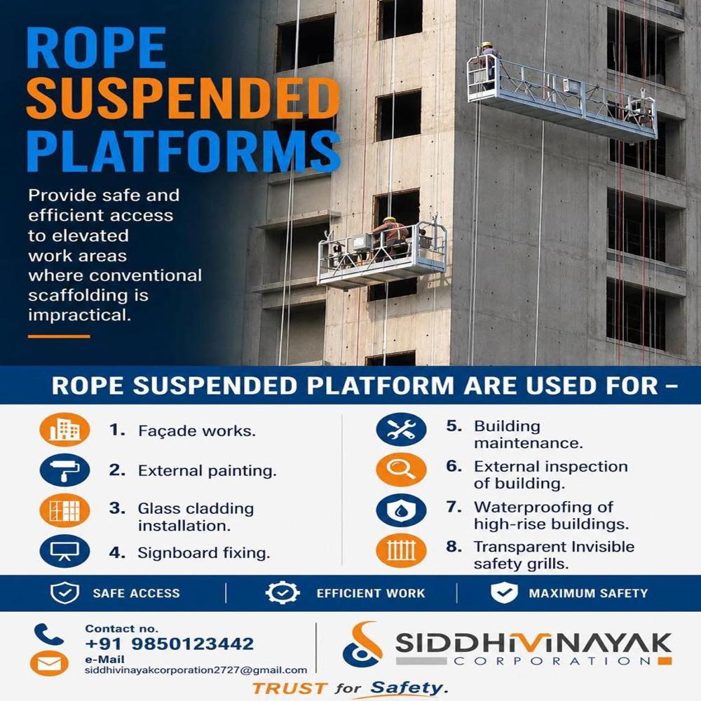 Construction Suspended Working Platform Rental सेवा