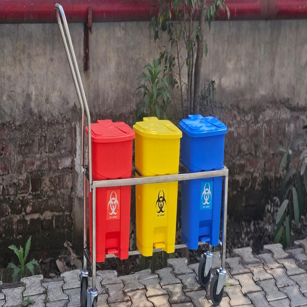 Bio Medical Waste Bin Trolley 15l - Application: Hospital