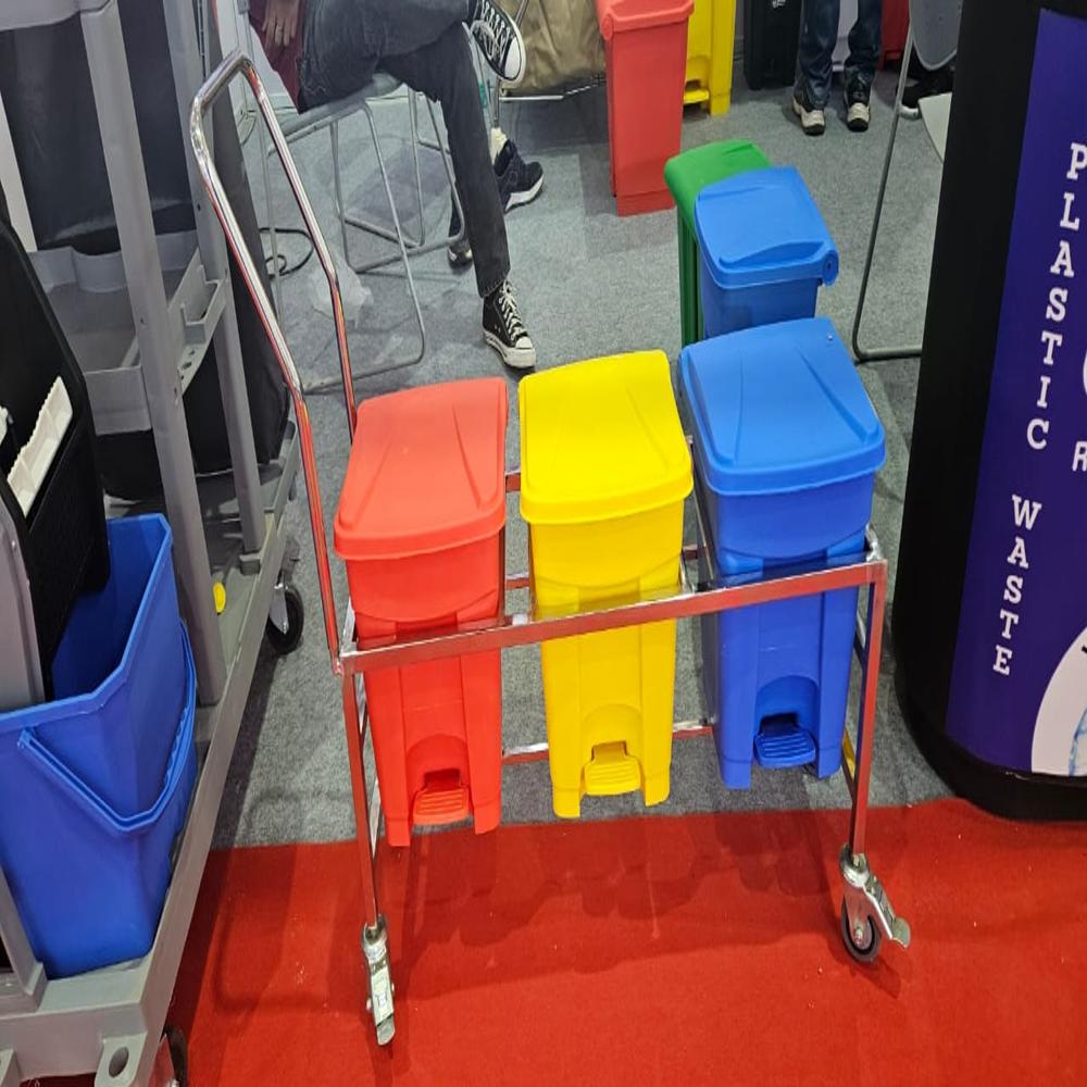 Bio Medical waste Bin trolley 15L