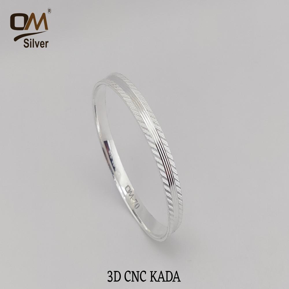 Silver 3d Cnc Kada - Size 2.0 To 3.0, Weight 26 To 39 Grams | User-friendly Software, Comprehensive Training & Ongoing Expert Support