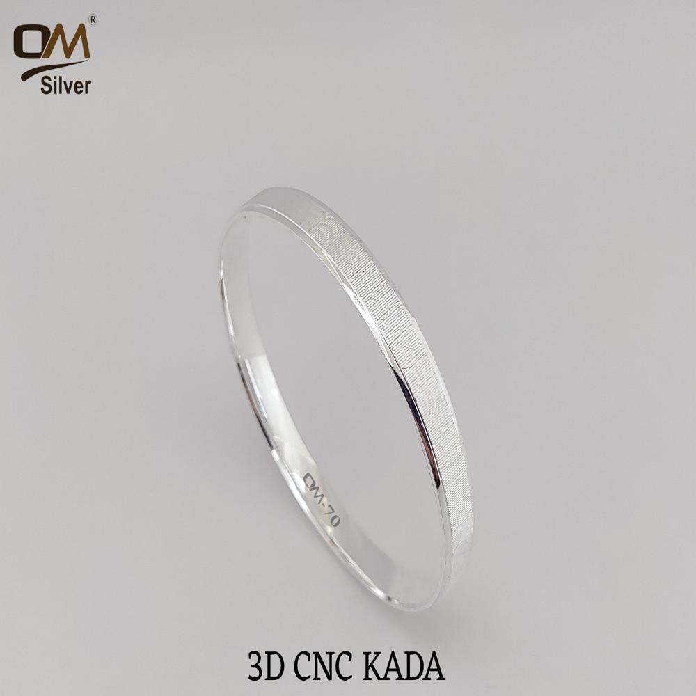 Silver 3d Cnc Kada - Size 2.0 To 3.0, Weight 26 To 39 Grams | User-friendly Software, Comprehensive Training & Ongoing Expert Support