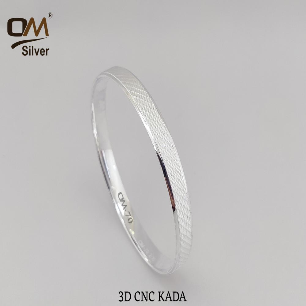Silver 3d Cnc Kada - Size 2.0 To 3.0, Weight 26 To 39 Grams | User-friendly Software, Comprehensive Training & Ongoing Expert Support