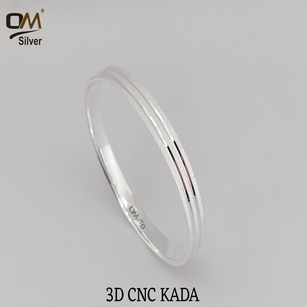 Silver 3d Cnc Kada - Size 2.0 To 3.0, Weight 26 To 39 Grams | User-friendly Software, Comprehensive Training & Ongoing Expert Support