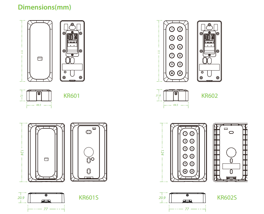  ZKTeco KR600 Series 