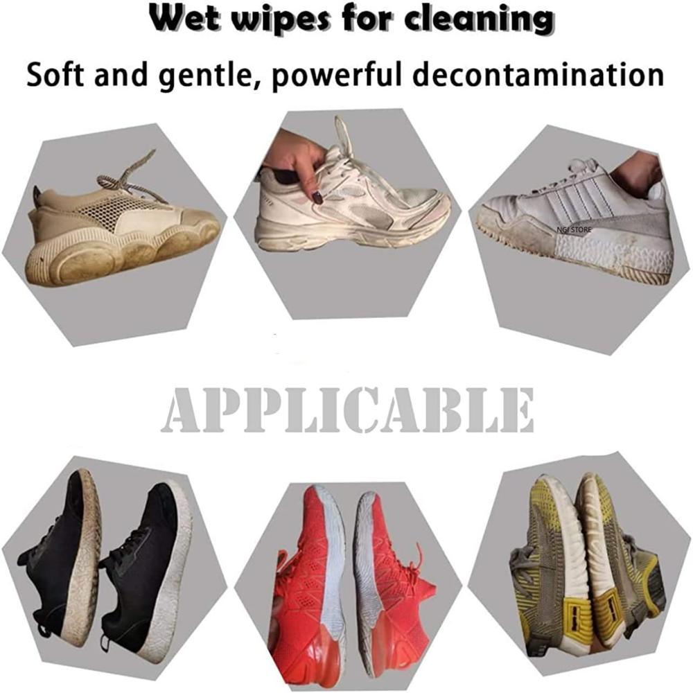White Shoe Cleaning Wet Wipes