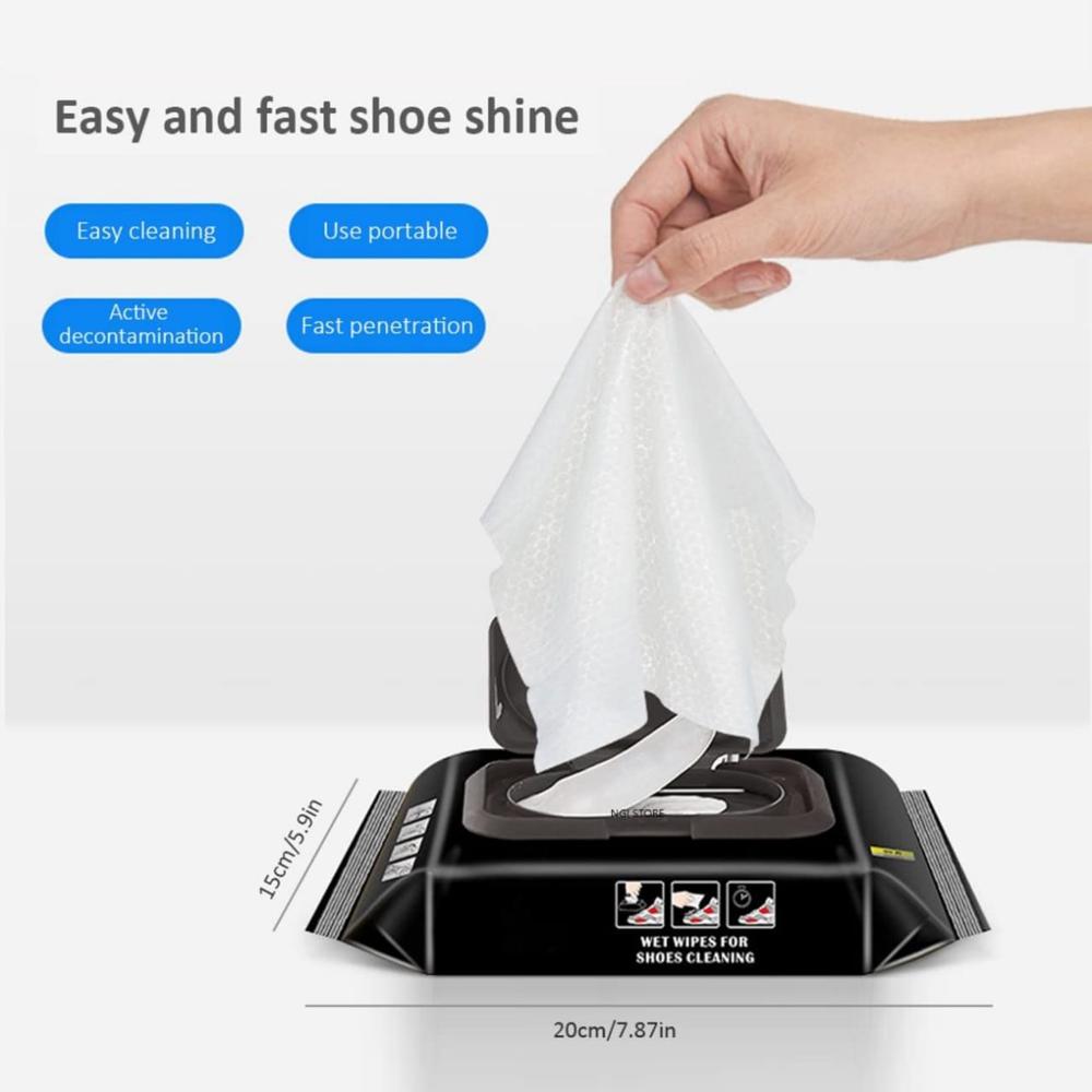 White Shoe Cleaning Wet Wipes