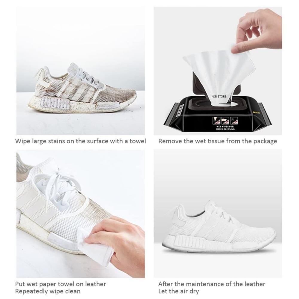 White Shoe Cleaning Wet Wipes