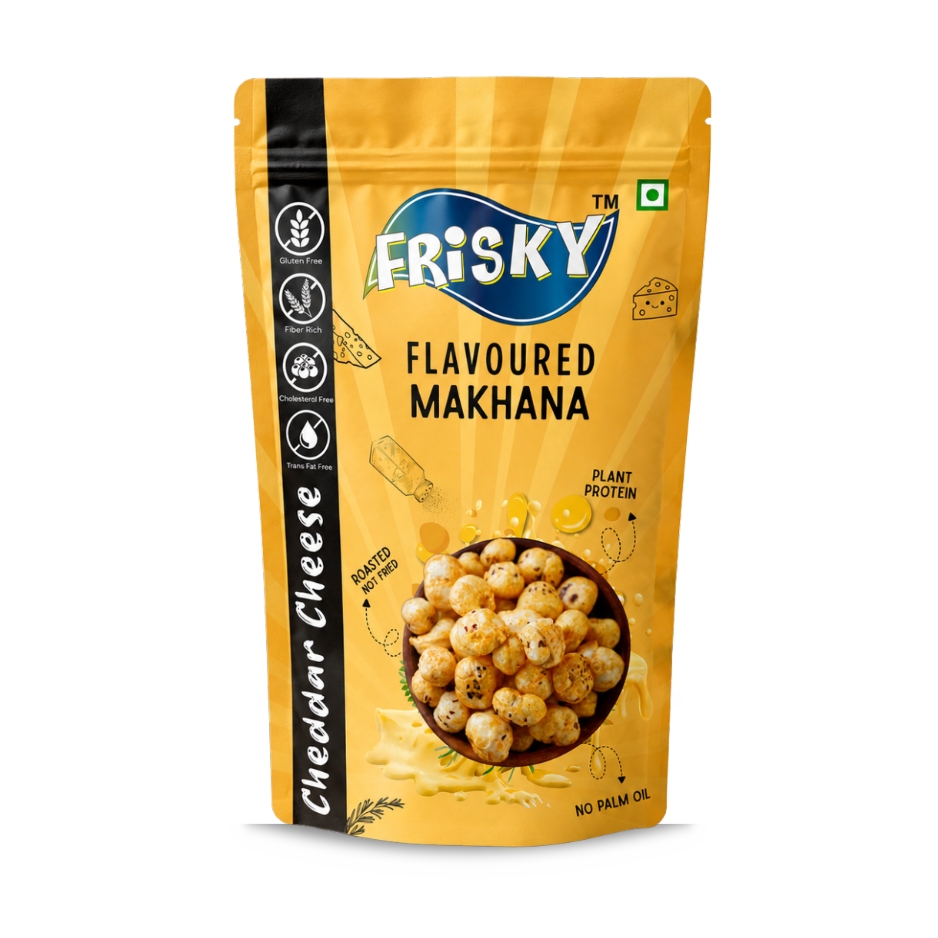 Frisky Flavour Makhana - Cheddar Cheese Standup