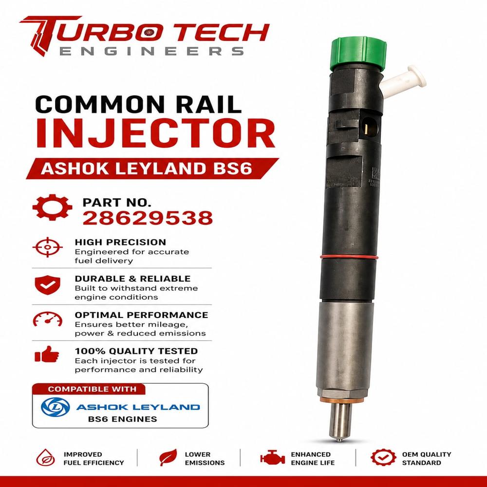 Common Rail Injector Ashok Leyland Bs6 28629538 - Warranty: No