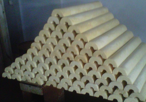 PUF Pipe Section - Polyurethane Foam, Pipe Size NB 1/2 to 20 Inch, Pale Yellow, 50mm Thickness | Excellent Thermal Insulation, Easy To Install, Unique Design, Energy Efficient