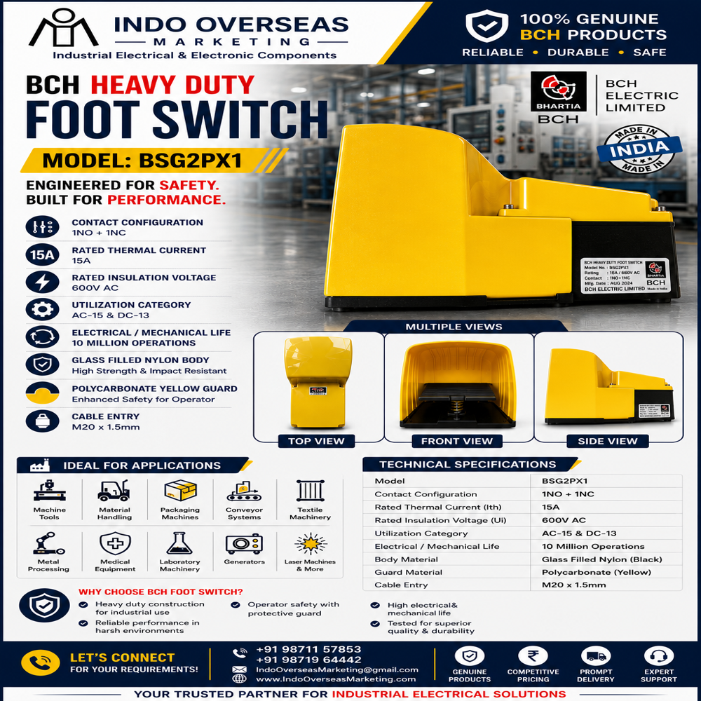BCH - BSG2PX1 Heavy Duty Foot Switch