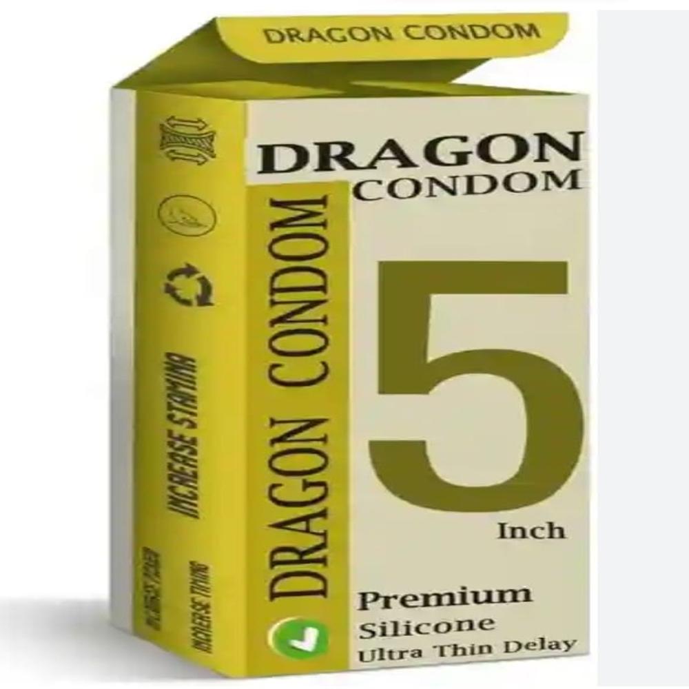 Mini Dragon Silicone Condom - Color: Skin