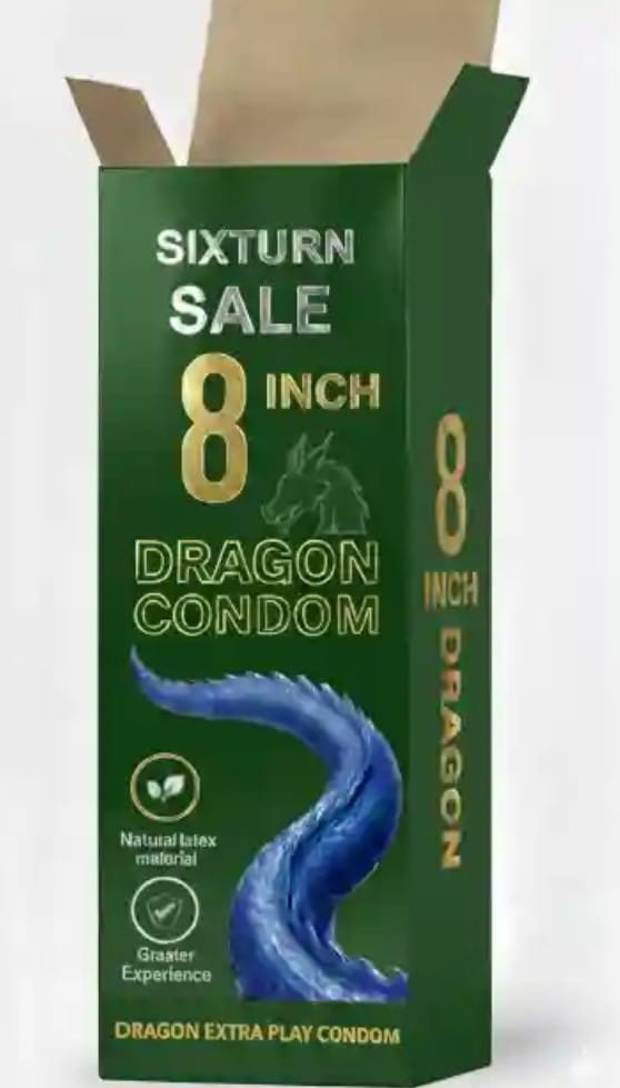 Mini Dragon Silicone Condom - Color: Skin