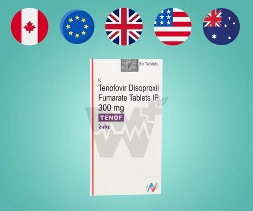 Tenofovir Disoproxil Fumarate Tenof 300mg Tablet