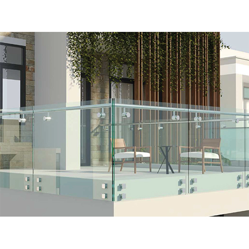 OZRSO-77 40x50mm Standoff Glass Railing System