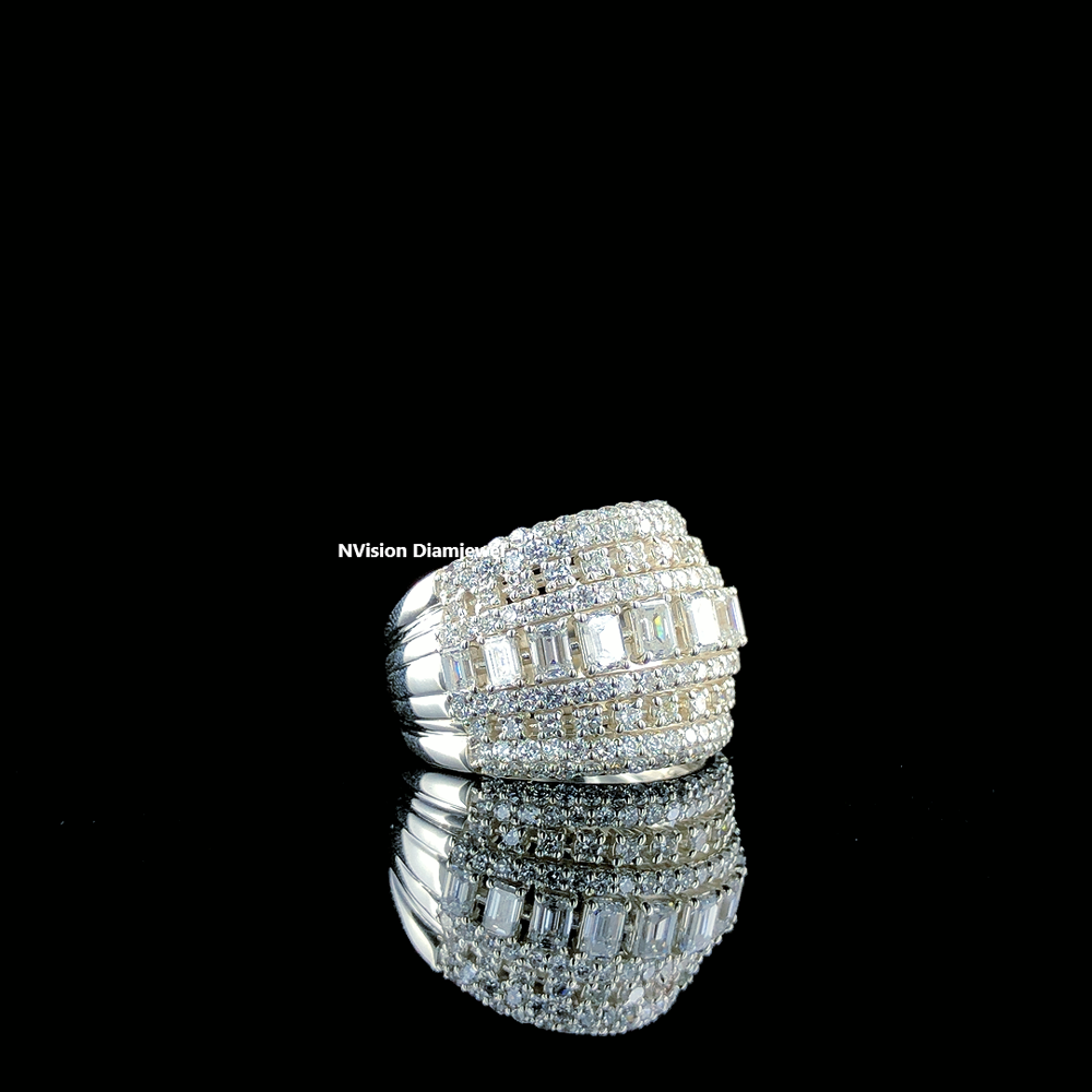 Multi Layer Cocktail Lab-Grown Diamond Ring