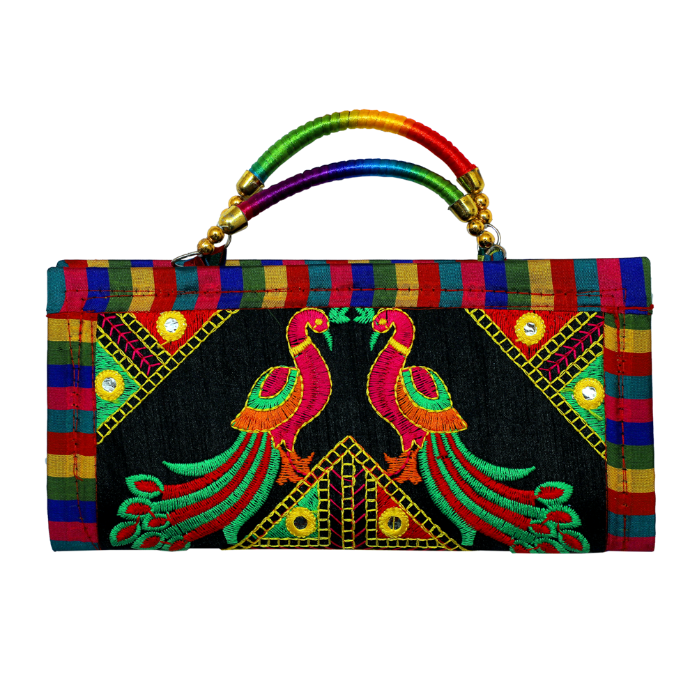 Handcrafted Kutchi Embroidery Festival Wallet 1